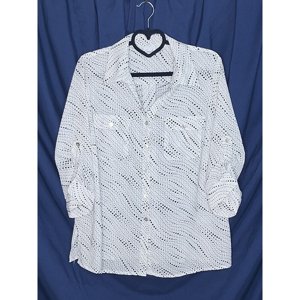 Kim Rogers Woman black & white blouse